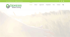 Desktop Screenshot of genesissoberliving.com