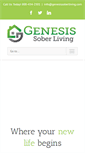 Mobile Screenshot of genesissoberliving.com