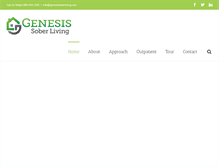 Tablet Screenshot of genesissoberliving.com